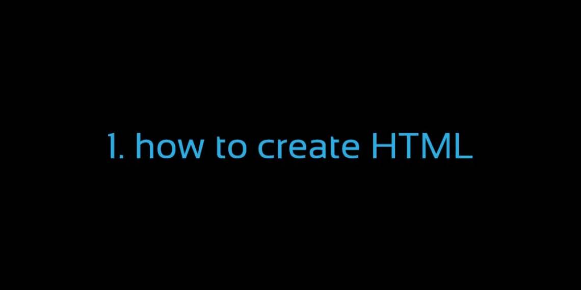 HTML ဖိုင်ကို ဘယ်လိုတည်ဆောက်လဲ